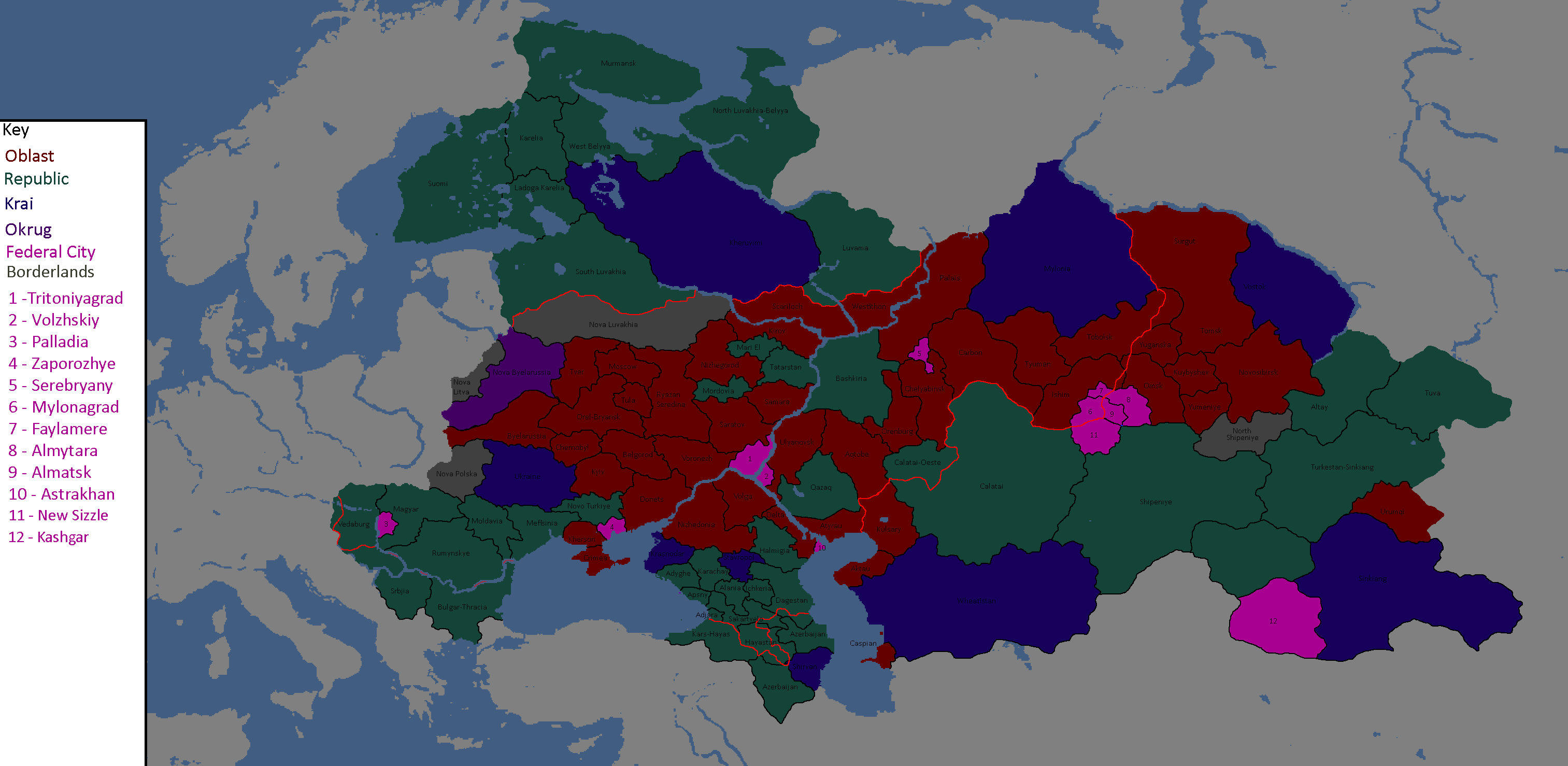 Map of the Tritonian Confederacy: Year 314