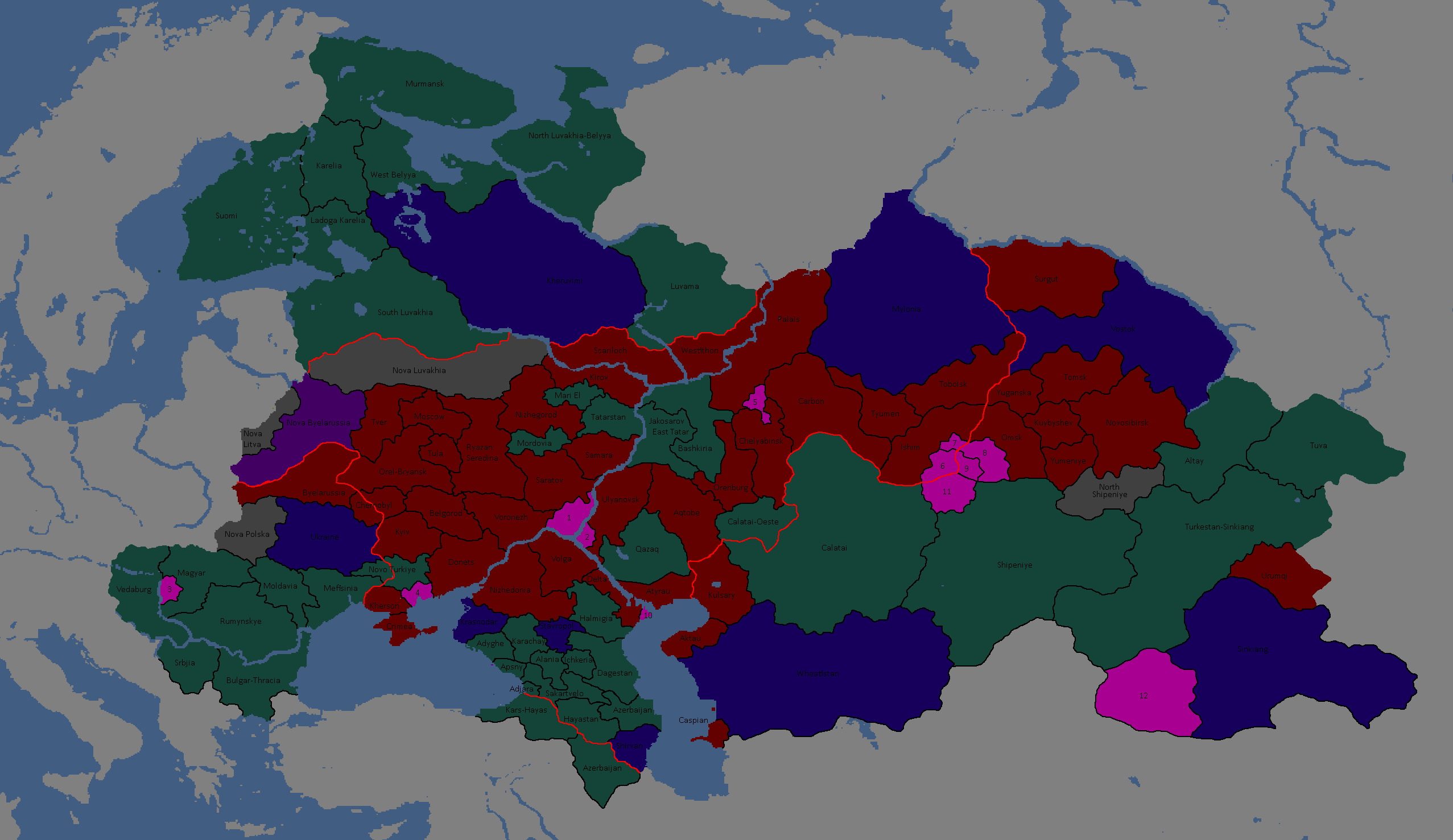 Map of the Tritonian Confederacy: Year 259