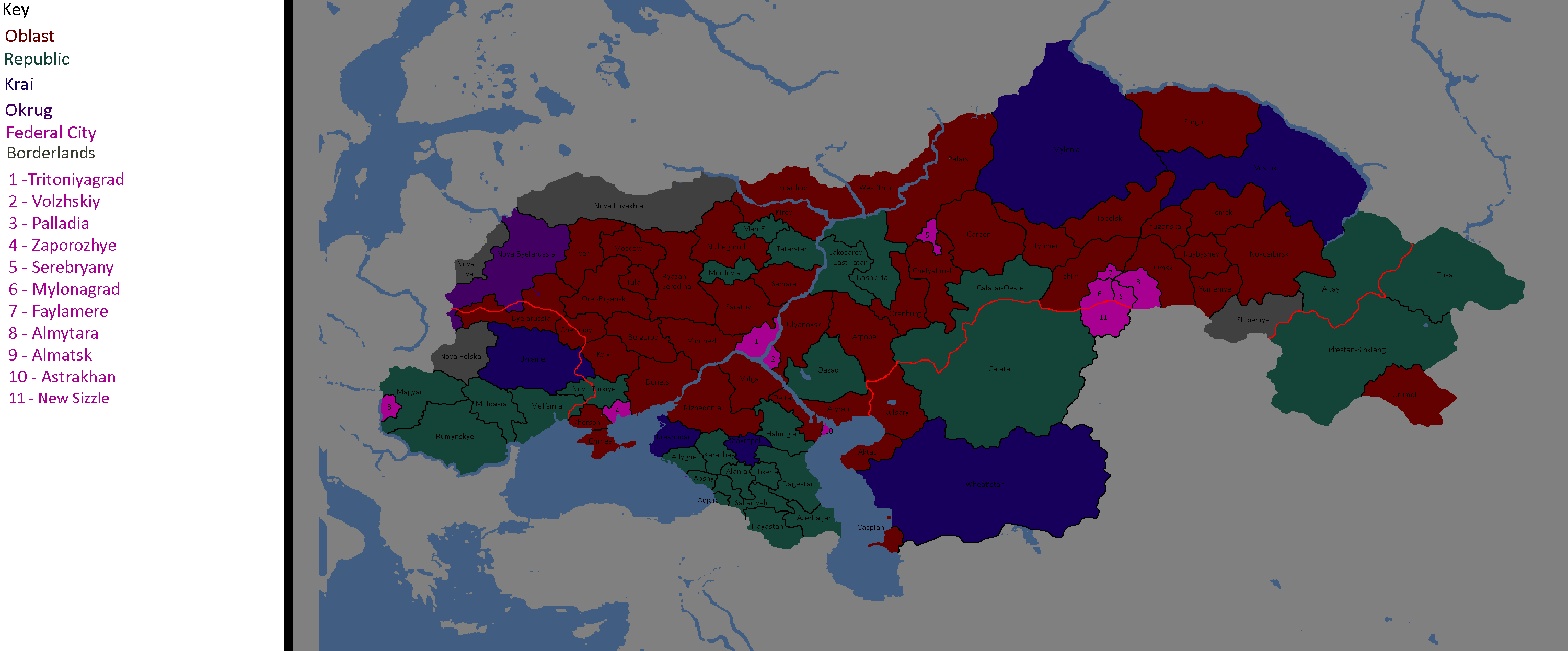 Map of the Tritonian Confederacy: Year 230