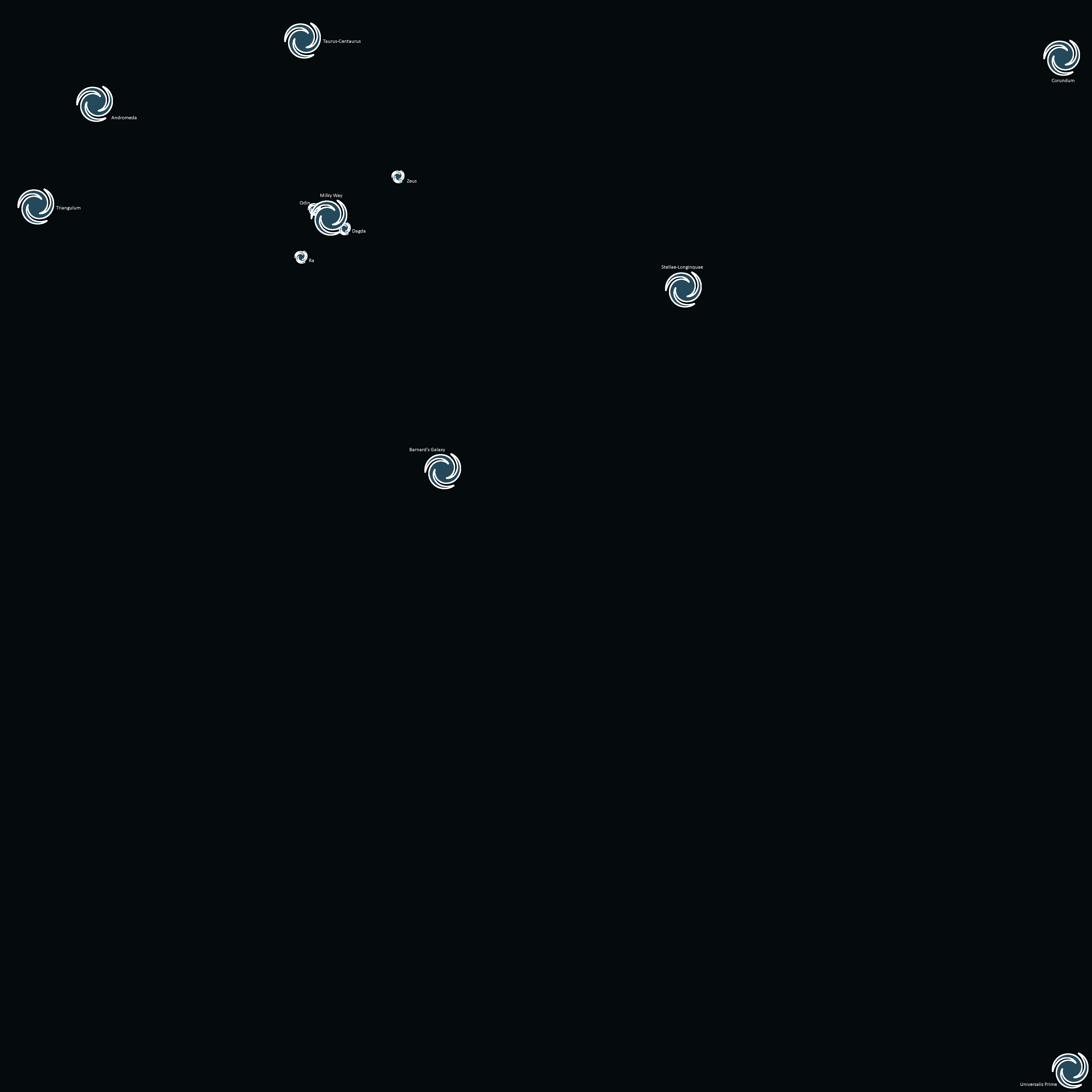 Map of Galaxy Directions: Year 512