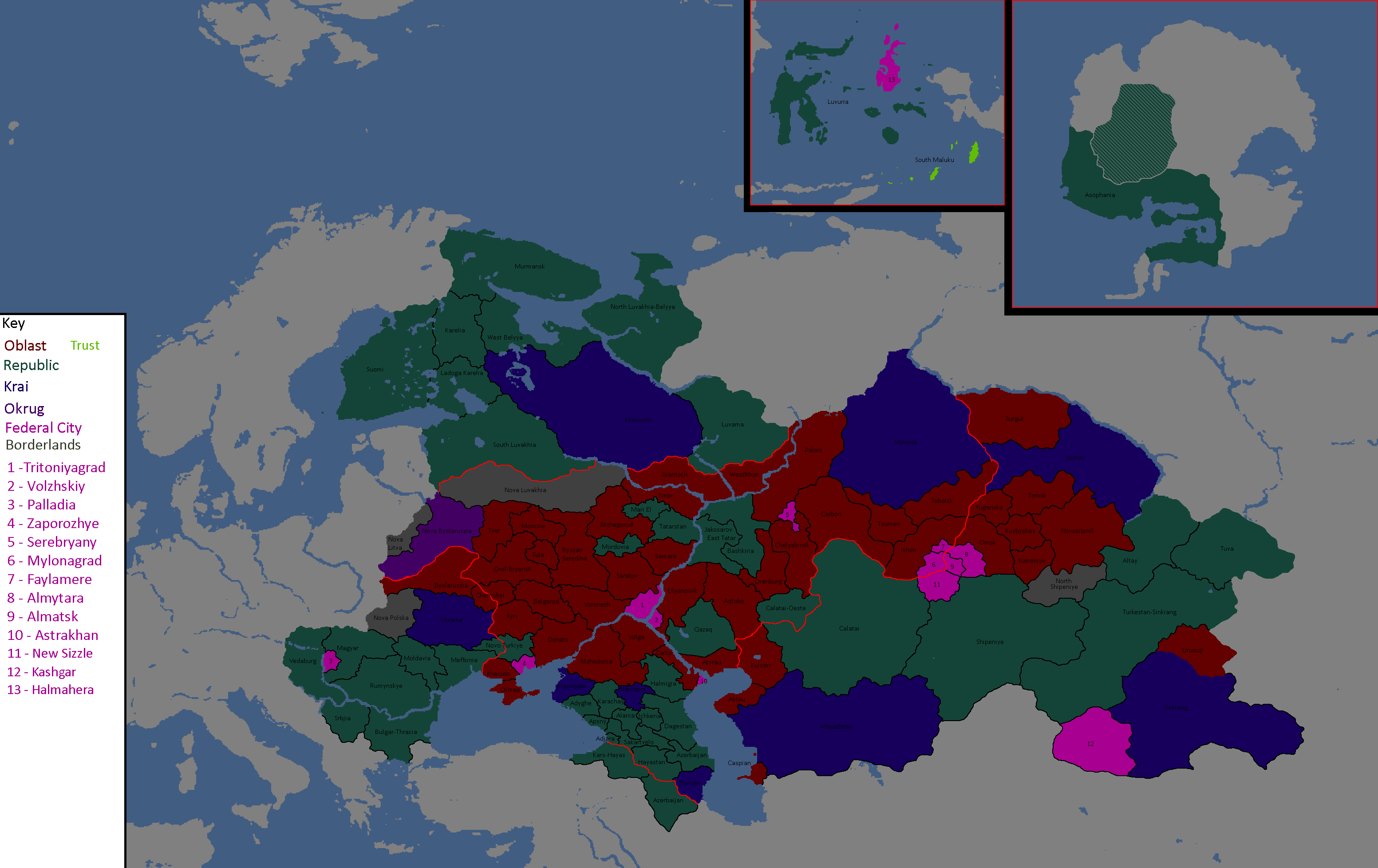 Map of the Tritonian Confederacy: Year 260