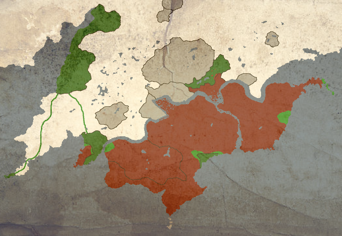 Paper Map of Orientalis: Year 232